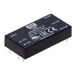 RSDW20UW-05, Mean Well DC/DC converters, 20W, EN 50155 railway certificate, 2"x1", RSDW20UW series