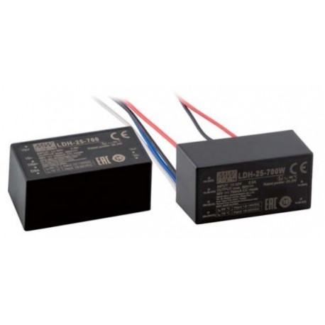 LDH-25-700, Mean Well DC/DC step-up LED drivers, LDH-25 series