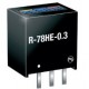 R-78HE5.0-0.3, Recom DC/DC switching regulators, 0,3A, SIL3 housing, R-78HE-0.3 series R-78HE5.0-0.3