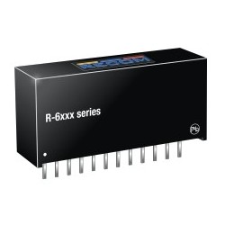 R-619.0P, Recom DC/DC switching regulators, 1 and 2A, SIL12 housing, R-6xxx series