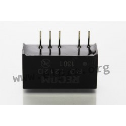RD-2415D/P, Recom DC/DC converters, 2W, SIL7 housing, RD series
