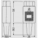 43R01.1311, KB und Kaiser IEC-Kaltgerätedosen, 70°C, Kabelmontage 43R01.1311