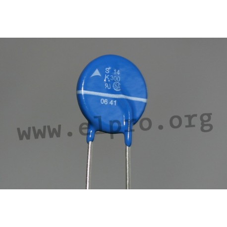 B72220S0301K101, TDK metal oxide varistors, pitch 5mm/7,5mm, SIOV series