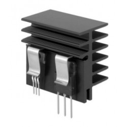 SK 481/75 SA, Fischer heatsinks, with transistor clip, SK481/SK482/SK487/SK489/THFU series