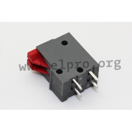 AKZ4791/2KD-2.54-V-BASALTGRAU, PTR spring terminal blocks, pitch 2,54mm, 9A, with lever, 90°, AKZ4791 series