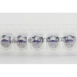 6SVP820M, Panasonic solid capacitors, SMD, 105°, low ESR, OS-CON, SVP series