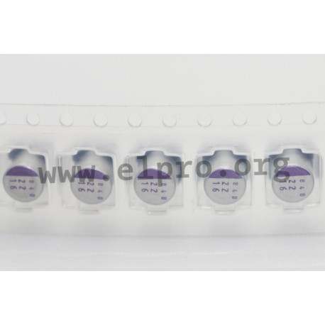 10SVP150MX, Panasonic solid capacitors, SMD, 105°, low ESR, OS-CON, SVP series