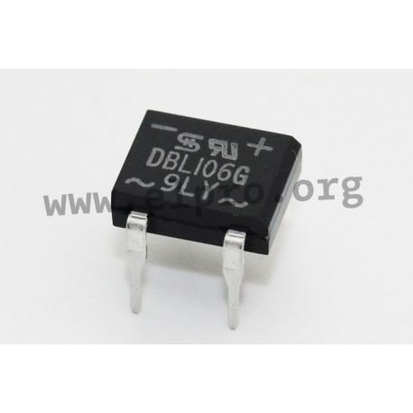 DBL106G C1, Dual-In-Line Gleichrichter 1 A