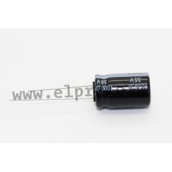 EEUFP1E102, Panasonic electrolytic capacitors, radial, 105°C, FP A series