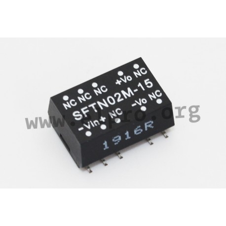 SFTN02L-05, Mean Well DC/DC converters, 2W, SMD, SFTN02 series