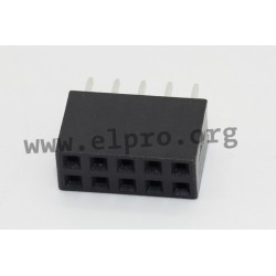 094-2-020-0-NTX-YS0, MPE Garry socket strips, pitch 2,54mm, double row, 094 series