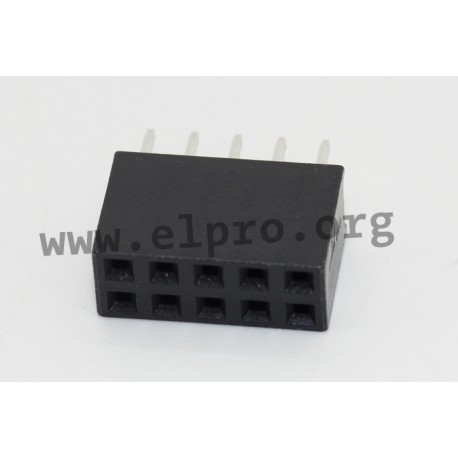 094-2-040-0-NTX-YS0, MPE Garry socket strips, pitch 2,54mm, double row, 094 series