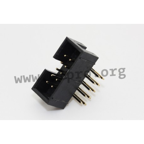 3210-14RGOCBKOOA01, Jin Ling box headers, pitch 2,54mm, angled, 3210 series