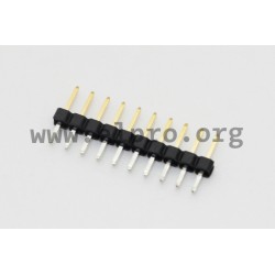 150-1-010-0-S-XS0-0835, MPE Garry pin headers, pitch 2,0mm, single-row, straight, 150 series