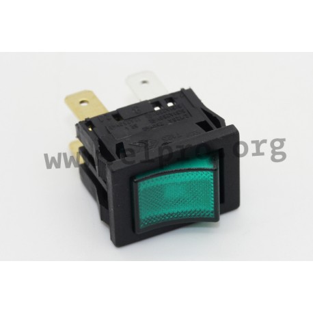 GP18H1E00M00, Molveno rocker switches, 12A, for 13x19mm panel cut-out, GP series