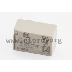 DK1A-5V-F, Panasonic PCB relays, 8 to 10A, 2 changeover or 1 normally open contact, DK series
