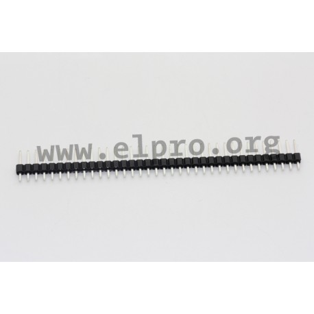 087-1-036-0-T-XS0, MPE Garry pin headers, single-row, straight, pitch 2,54mm, 087 series