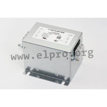 3-104-580, Schurter RFI filters, 3-Phase, FMAC NEO series
