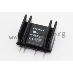 PF240D25, Crydom solid state relays, 25A, 280 to 660V, thyristor output, SIL housing, PF and SPF series