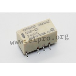G6S2FTR12DC, Omron SMD relays, 2A, 2 changeover contacts, G6S series