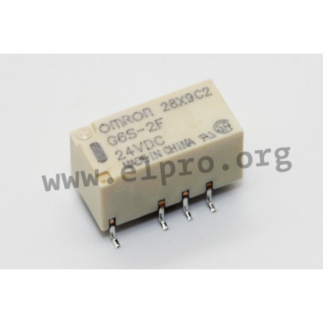 G6S2FTR12DC, Omron SMD relays, 2A, 2 changeover contacts, G6S series