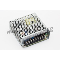 RT-50D, Mean Well switching power supplies, 50W, enclosed, triple output, RT-50 series