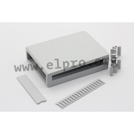 CM36/GREY, Elbag DIN rail enclosures, removable front panel, CM series