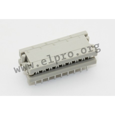 220F10099X, Conec IC connectors, DIL, for flat cables, pitch 2,54mm, 220 series