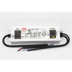 ELGC-300-L-ADA, Mean Well LED drivers, 300W, IP67, constant power, dimmable, DALI 2.0 interface, ELGC-300 series