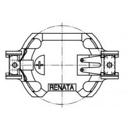 SMTU2032-LF, Renata button cell holders, horizontal and vertical, for THT and SMT