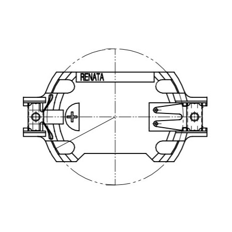 SMTU2477N-LF.TR, Renata button cell holders, horizontal and vertical, for THT and SMT