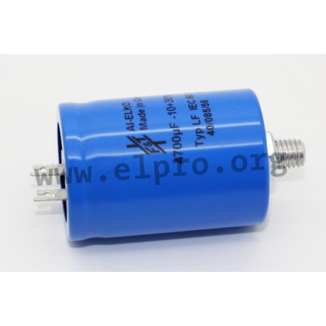 LFB10304035050, FTCAP electrolytic capacitors, radial, soldering lugs, clamping bolts, 85°C, LFB series
