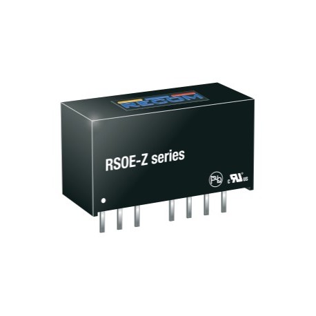 RSOE-2405SZ/H2, Recom DC/DC converters, 1W, SIL8 housing, RSOE/Z series