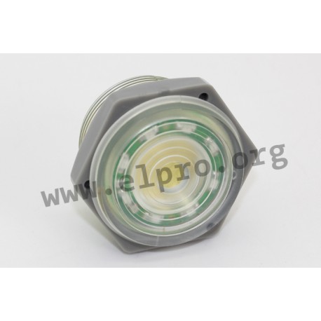 PK-27A35EPDGQ, Hitpoint piezo DC buzzers, with LED, for panel mounting, PF, PK and PL series