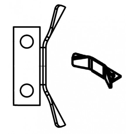 120, Keystone insulating strips, horizontal, for THT and SMT, for button cells and round cells