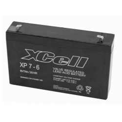 XCEXP76, XCELL lead-acid batteries, 6 volts, XP series