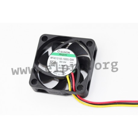 D04111080G-01, Sunon Lüfter, 40x40x10mm, 12V DC, EE/EF/MF/HA Serie