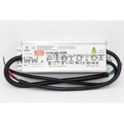 HVGC-65-350B, Mean Well LED drivers, 65W, IP67, constant current, dimmable, high voltage, HVGC-65 series