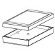 PP038W-S, Supertronic general purpose enclosures, ABS, PP series PP 38 W-S PP038W-S