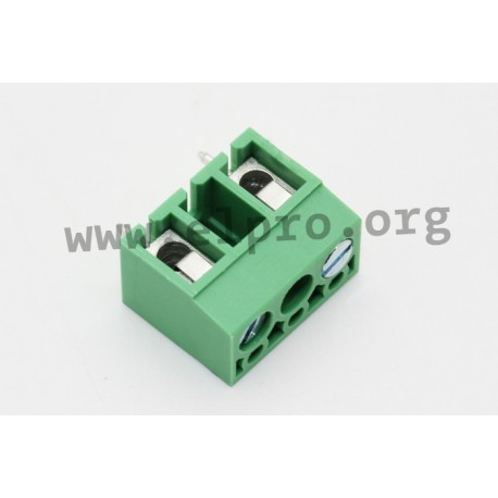 DG300-5.0-02P-24-1000AH, Degson terminal blocks, pitch 10mm, 24A, DG300-5.0 series