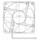 D08074170G-00, Sunon Lüfter, 80x80x25mm, 12V DC, EE/EF/MF/HA/GF Serie EF80251B2-1000U-A99