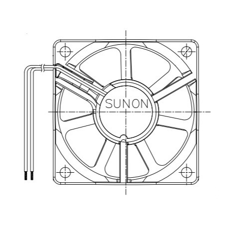 D06065860G-01, Sunon fans, 60x60x20mm, 12V DC, EB/EE/MF series
