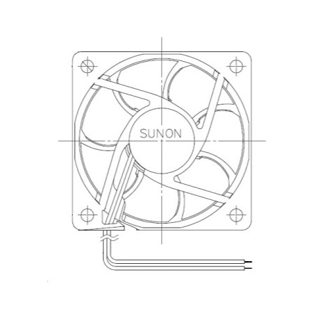 D06084900G-00, Sunon fans, 60x60x20mm, 12V DC, EB/EE/MF series