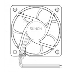 , Sunon fans, 60x60x20mm, 24V DC, MF series