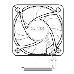 D05062270G-02, Sunon fans, 50x50x10mm, 5V DC, MF series