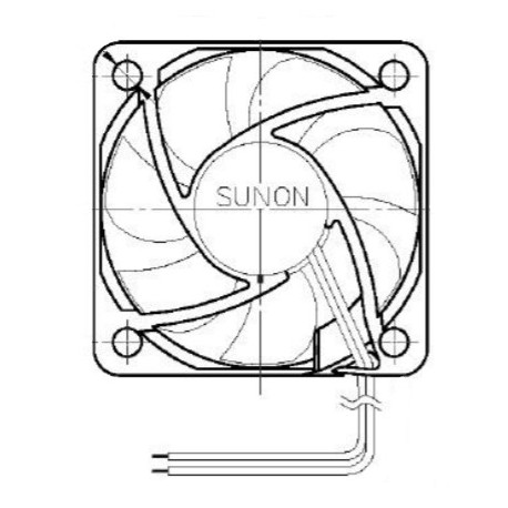 D05062270G-02, Sunon fans, 50x50x10mm, 5V DC, MF series
