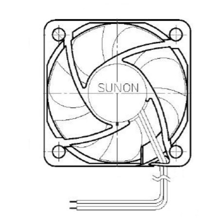 , Sunon Lüfter, 50x50x10mm, 12V DC, EE/MF Serie