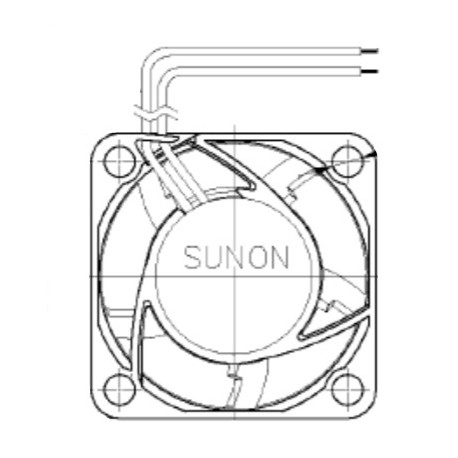 , Sunon Lüfter, 40x40x20mm, 5V DC, MF Serie