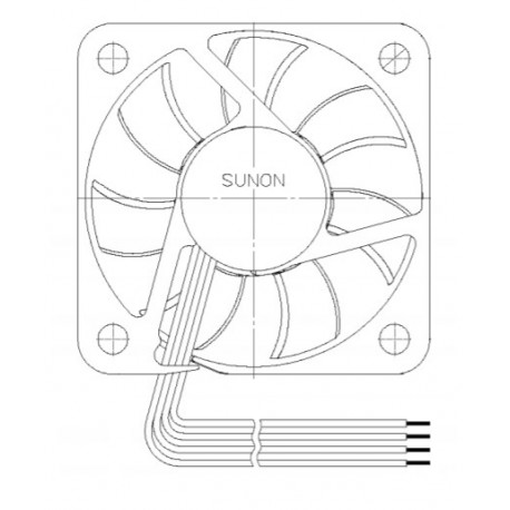 D04134400G-00, Sunon fans, 40x40x6mm, 5V DC, MF series