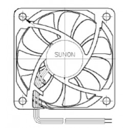 , Sunon fans, 60x60x15mm, 12V DC, MF/HA/LFH series